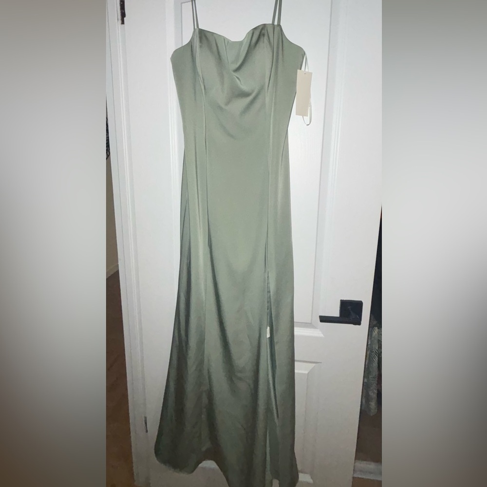 Prom or Bridesmaid Sage Green Dress